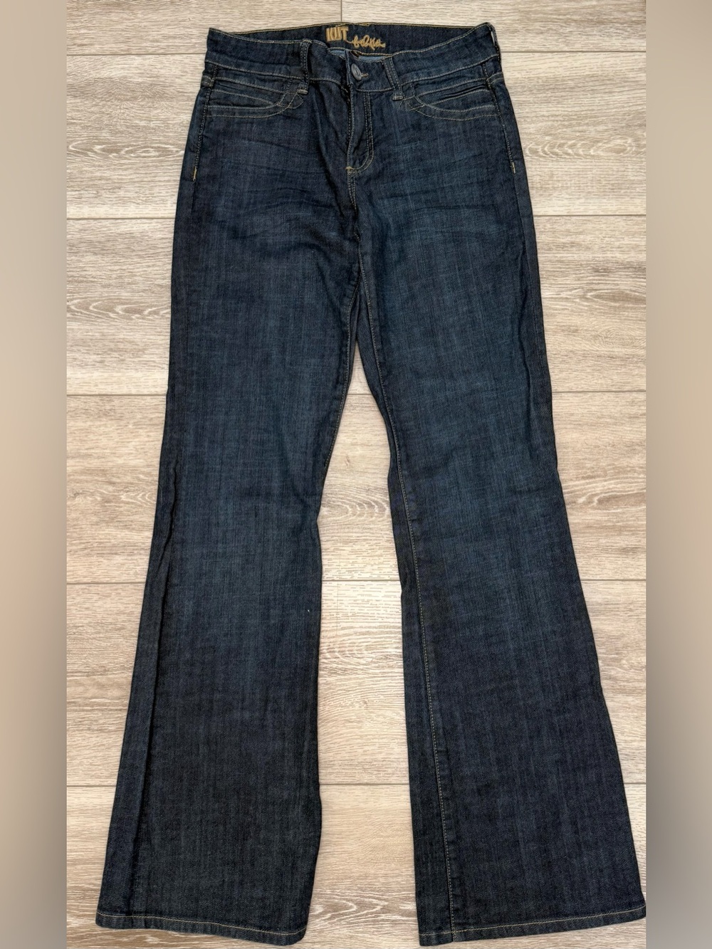 KUT from the Kloth Dark Wash "Nicole" Flap Pocket
Bootcut Jeans 4